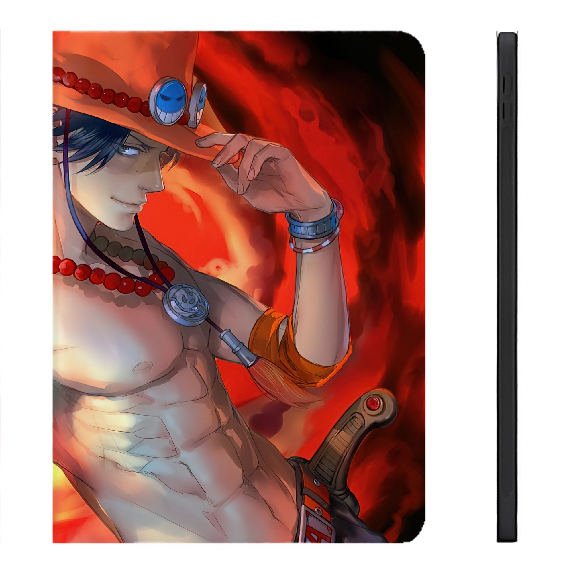 （画像用） ワンピース ONE PIECE IPadケース ペンホルダー付き ブックスタイルデザイン